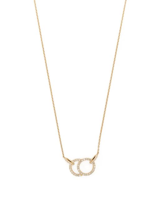 COURBET White 18Kt Recycled Celeste Laboratory-Grown Diamond Pavé Pendant Necklace