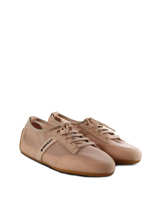 Givenchy Brown Lace-Up Panel Trainers