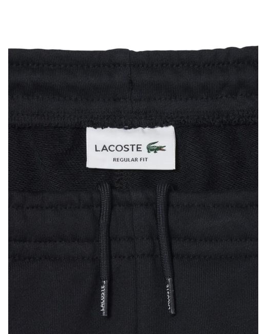 Lacoste Black Logo Detail Drawstring Shorts for men