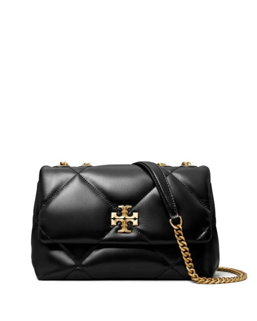 Tory Burch Black Shoulder Convertible Kira Shoulder Tasche Mit Diamante Trapuntatura