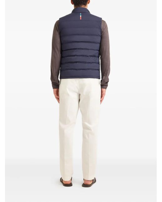 Orlebar Brown Blue Hopper Puffer Gilet for men