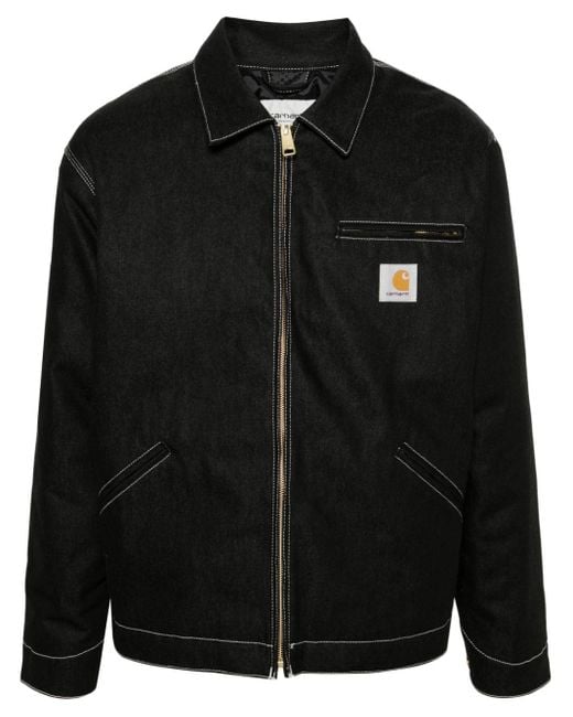 Carhartt Black Detroit Jacket In Norco Denim Clothing for men