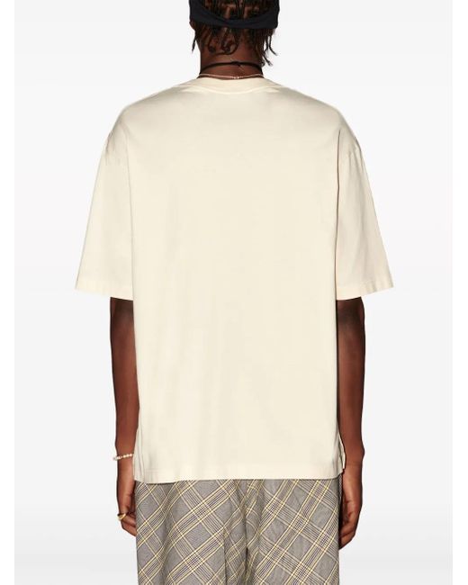 Ambush Natural Emblem-Print Organic-Cotton T-Shirt for men