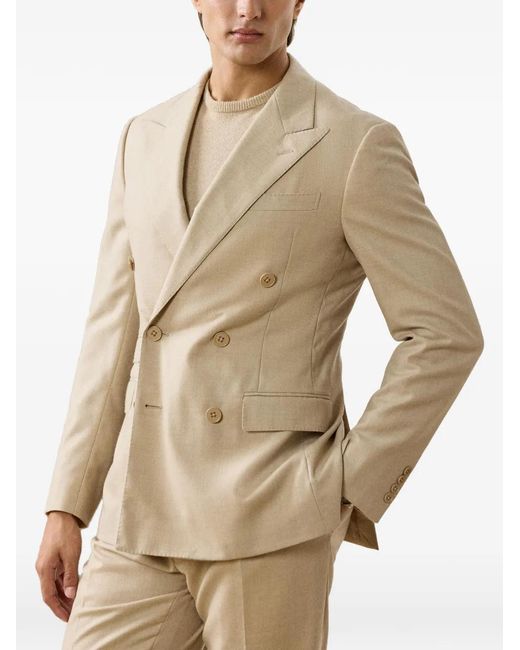 Ralph Lauren Natural Kent Peak-Lapels Double-Breasted Blazer for men