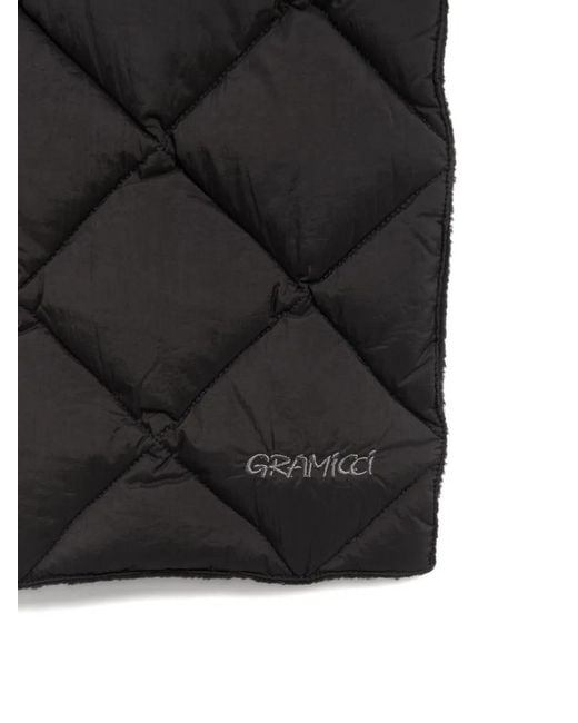 Gramicci Black Quilted Down Scarf