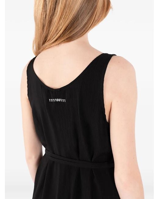 Societe Anonyme Black V-Neck Tie Maxi Dress
