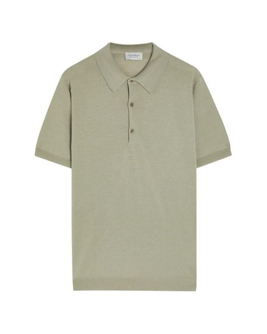John Smedley Green Macloud Polo Shirt for men