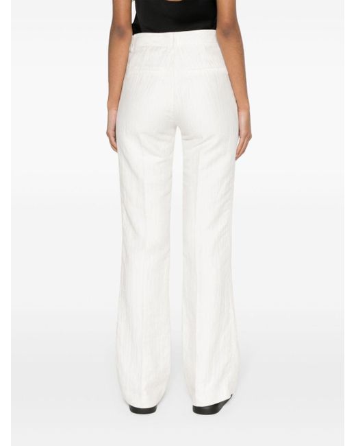 Zadig & Voltaire White Pistol Tailleur Straight-leg Trousers