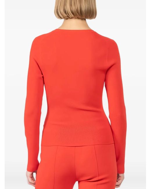 Camiseta Callie con cuello en V Veronica Beard de color Red