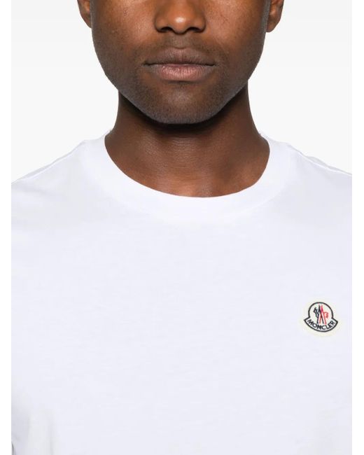 メンズ Moncler ロゴアップリケ Tシャツ 3枚セット Black