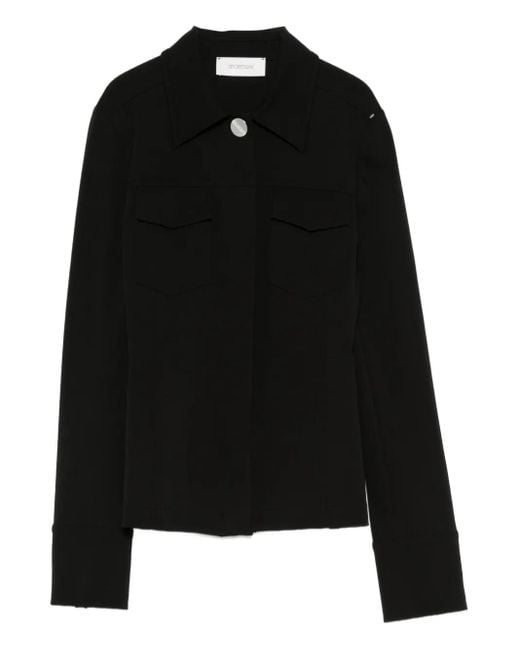 Chaqueta Con Cuello De Pico Sportmax de color Black