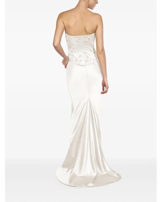 ALEXIA & ANTONIA White Embellished Top