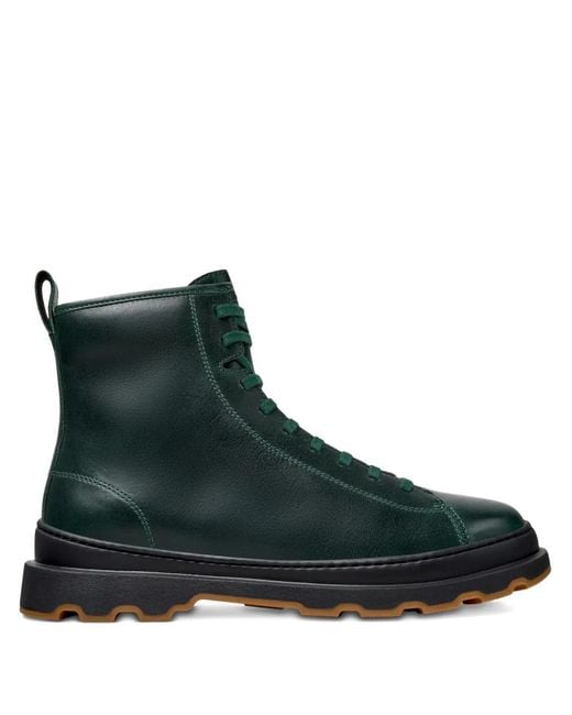 Camper Black Brutus Lace-Up Leather Boots for men