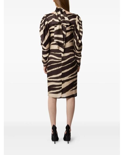 dark brown men dress shoes Brown Animal Print Button Up Midi Dress  AX Paris