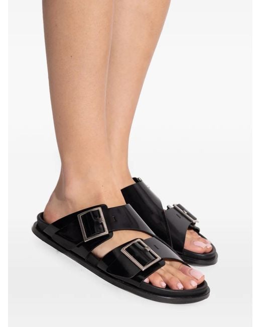 Alohas Black Alba Buckle Sandals