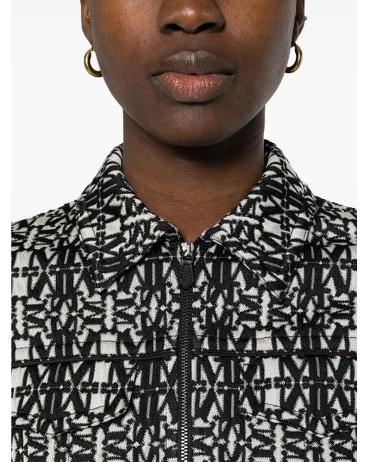 Max Mara Black Printed Short Jacket