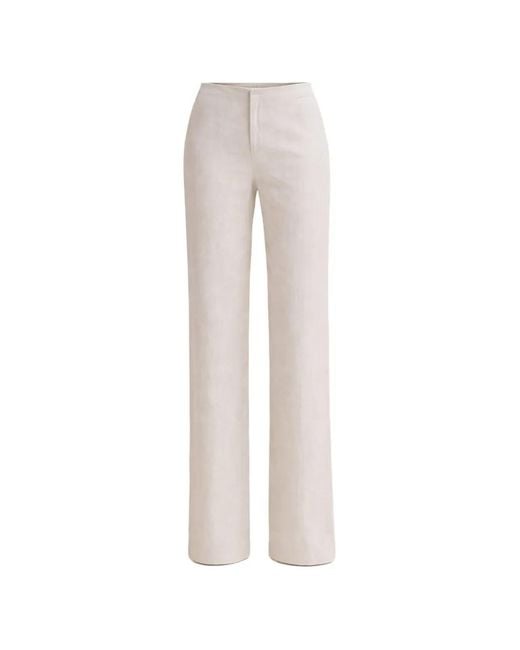 Reformation White Vida Trousers