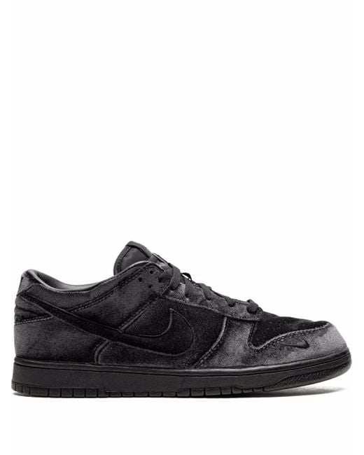 Nike Black X Dover Street Market Dunk Low "Triple Velvet" Sneakers