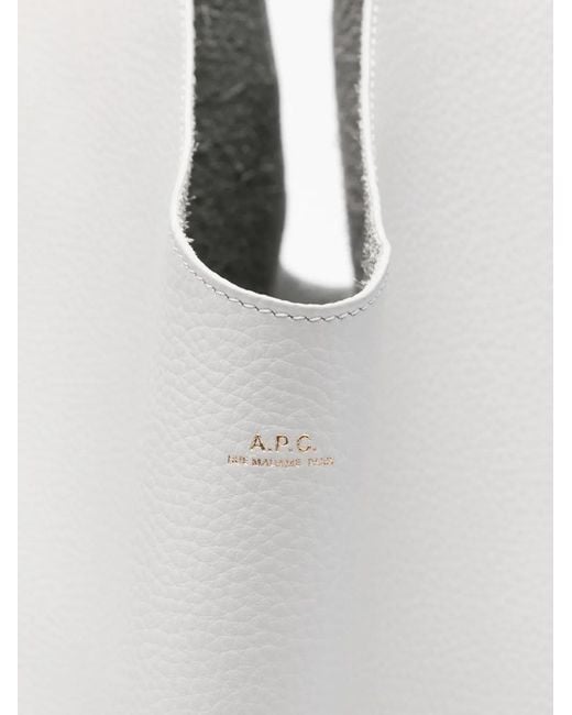 A.P.C. White Sac À Main Le Neige En Cuir