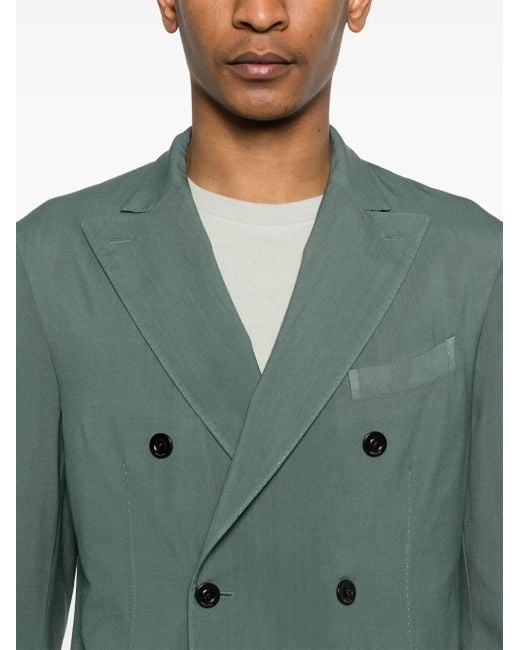 Boglioli Green Virgin-Wool Suit for men