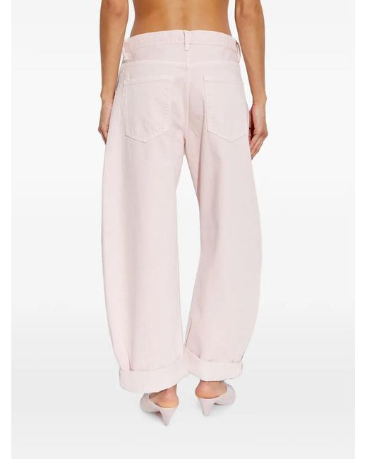 FRAME Pink The Bubble Jeans