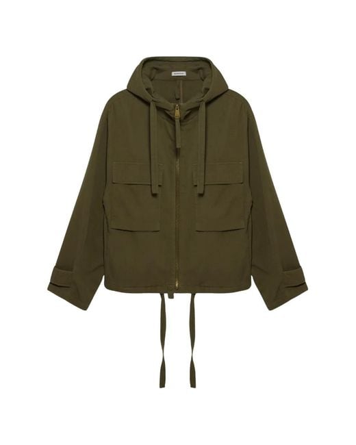 Jonathan Simkhai Green Hooded Field Jacket for men