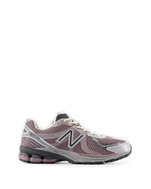 New Balance White 860 Bw2 Mesh Sneakers