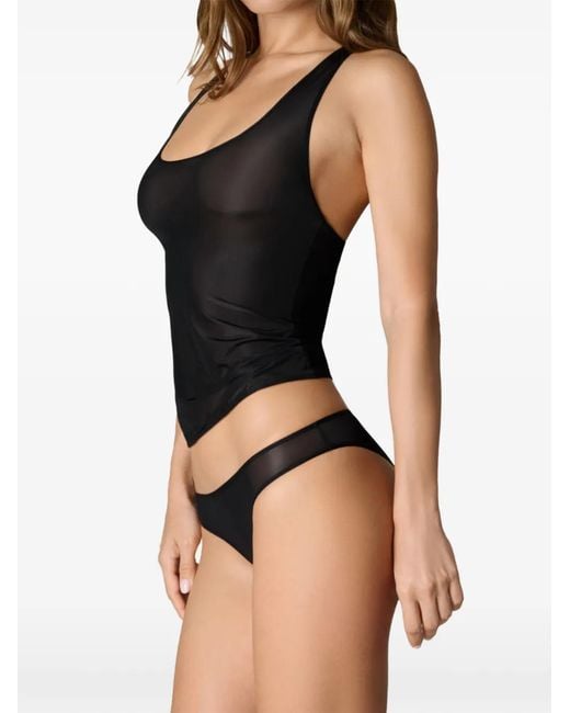 Maison Close Black Double Sens Tank Top