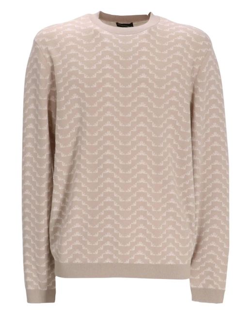 メンズ Emporio Armani クルーネック スウェットシャツ Natural