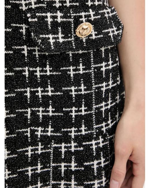 Silvian Heach Black Minikleid aus Tweed