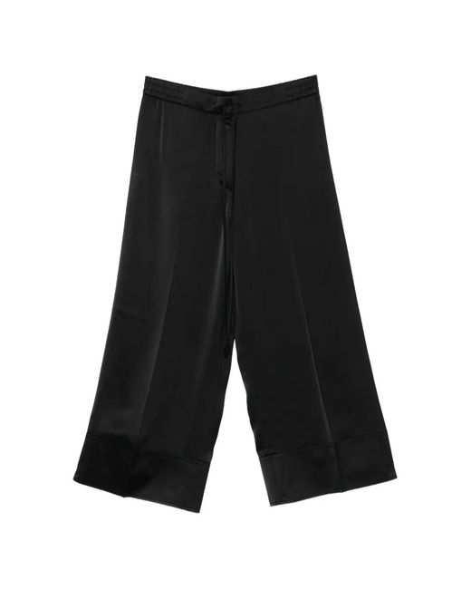 Totême White Satin Drawstring Trousers