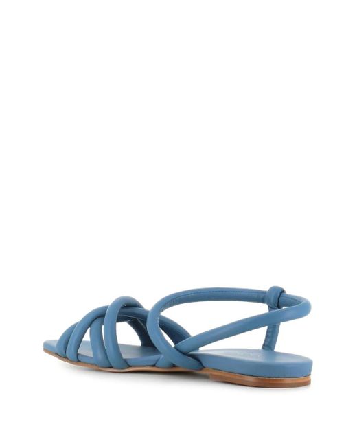 Roberto Del Carlo Blue Intertwined-Strap Sandals