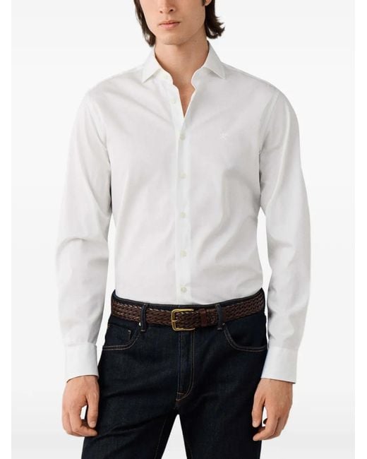 Hackett White Kent Tailored Shirt for men