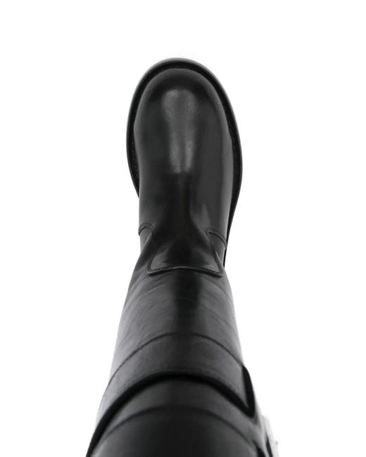 Ann Demeulemeester Osmo 35mm レザーブーツ Black