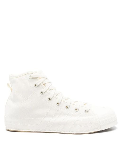 Y-3 White Nizza Sneakers
