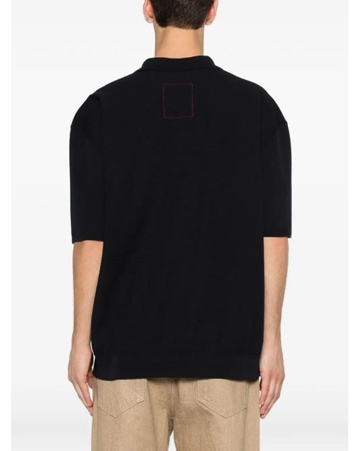 Uma Wang Black Knitted T-Shirt for men
