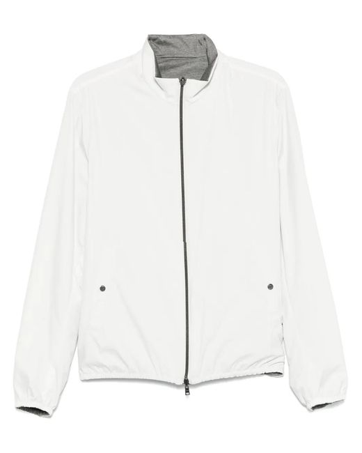 Herno White Short Reversible Jacket for men