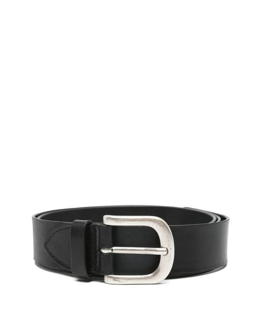 MERYLL ROGGE Black Leather Buckle Belt
