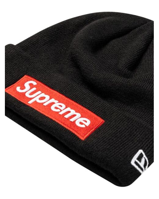 Supreme Black X New Era Box-Logo Beanie