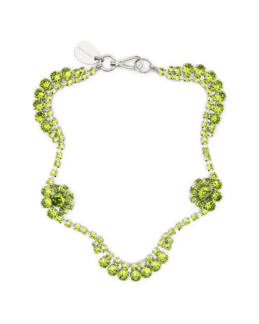 Simone Rocha Green Halskette Mit Kristallen