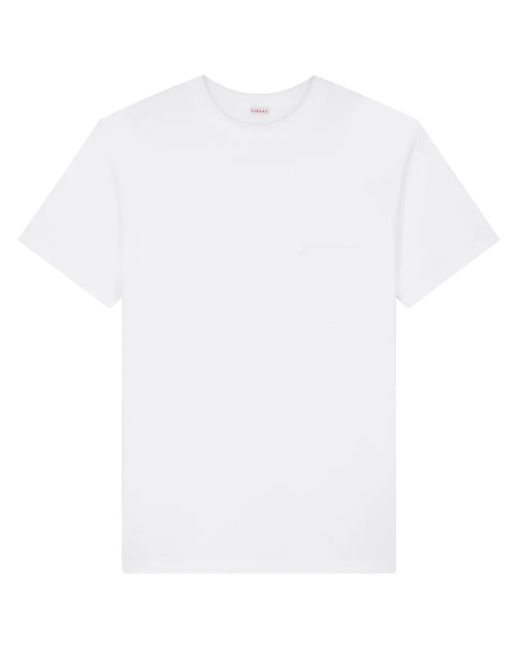 Fursac White Patch-Pocket Organic Cotton T-Shirt for men