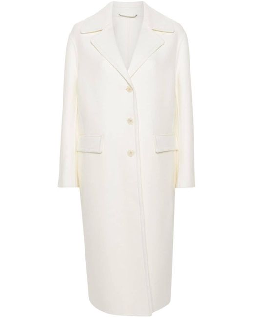 Ermanno Scervino White Wool Coat