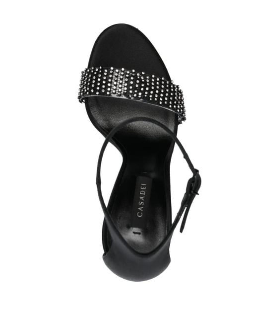 Casadei White 100Mm Blade Twenties Satin Pumps