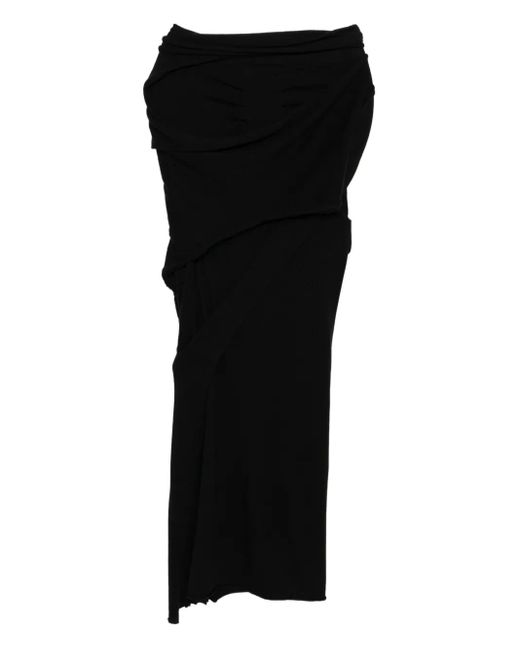 OTTOLINGER Black Lounge Drape Skirt