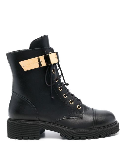 Giuseppe Zanotti Stiefel mit Schnürung in Schwarz | Lyst AT