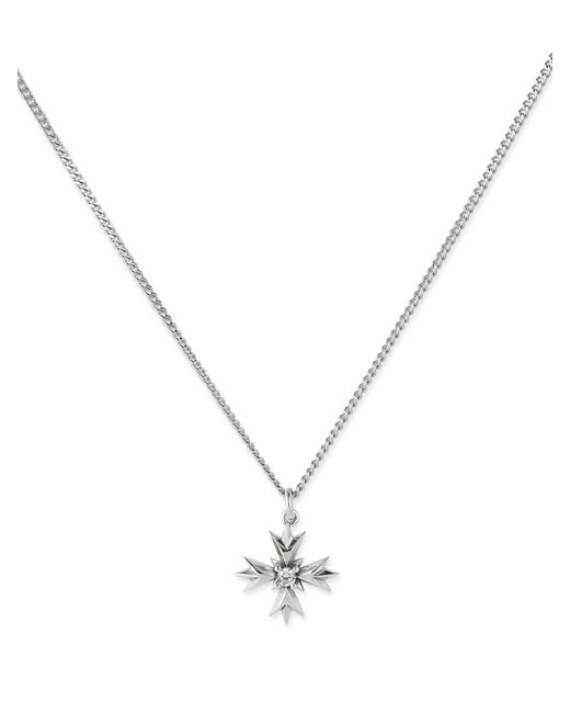 Emanuele Bicocchi Metallic Eb Crest Sterling- Necklace