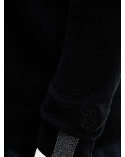 Mos Mosh Black Mmgadam Half-Zip Sweater for men