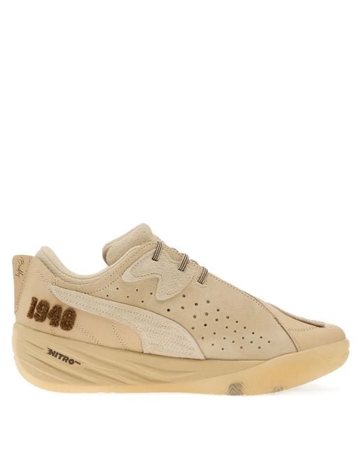 PUMA Natural All-Pro Nitro 2 Chris Brickley Leather Sneakers