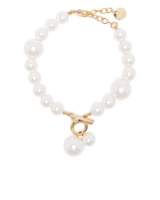 Ferragamo パール ブレスレット White
