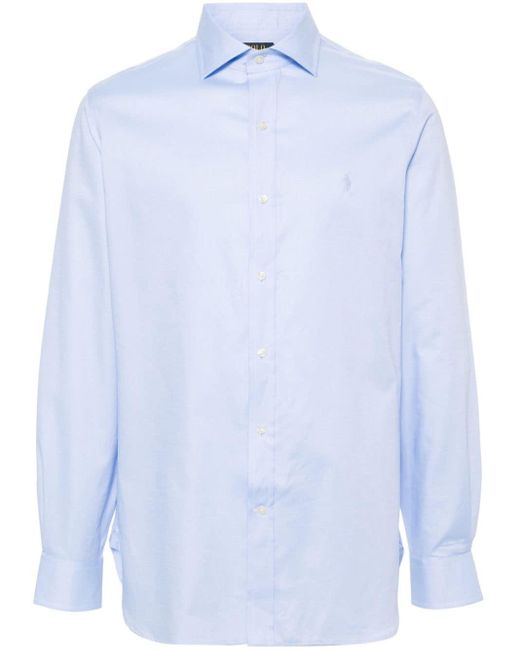 Chemise à logo brodé Polo Ralph Lauren pour homme en coloris Blue